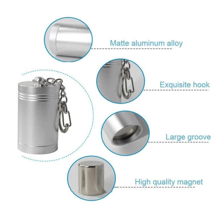 Versatile Magnetic Tag Remover for Security Applications - aluminum alloy EAS tag remover with hook and high-quality magnet, compact design
