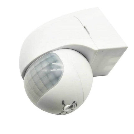 Waterproof Outdoor Infrared Motion Sensor Switch for Lights mounted white sensor for porch and driveway with adjustable settings