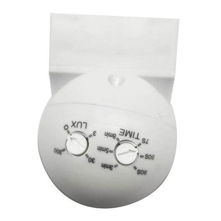 Waterproof Outdoor Infrared Motion Sensor Switch for Lights white round wall-mounted sensor with adjustable time and lux dials