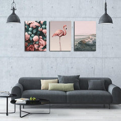 B283 Framed Modern Canvas Art - Elegant Wall Decor for Home Enhancement