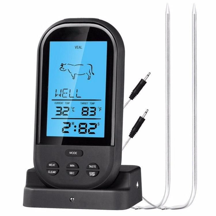 Wireless Digital LCD BBQ Thermometer with Probe – Kitchen Temperature Measurement Tool