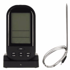 Wireless Digital LCD BBQ Thermometer with Probe – Kitchen Temperature Measurement Tool