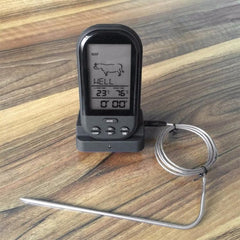 Wireless Digital LCD BBQ Thermometer with Probe – Kitchen Temperature Measurement Tool