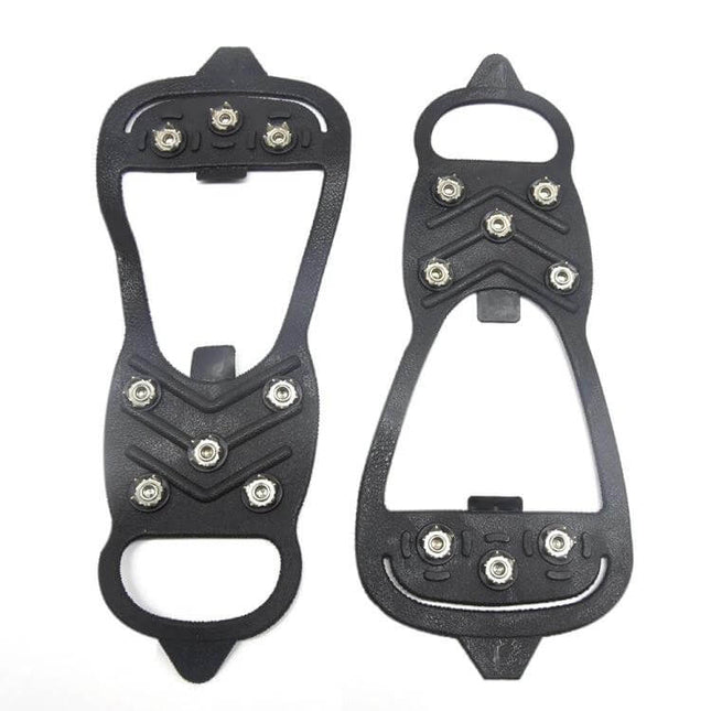 Ice Claw 8 Tooth Ice Cleats for Shoes Medium Size All Season — TPE rubber with 8 steel studs for urban sidewalks and light ice traction