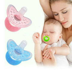 Silicone Soft Round Head Pacifier for Babies - Tear-Resistant and Sleep-Friendly