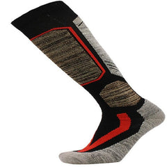 Chaussettes de ski Sports de plein air Chaussettes de randonnée chaudes absorbantes de la transpiration épaisses et longues