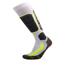 Chaussettes de ski Sports de plein air Chaussettes de randonnée chaudes absorbantes de la transpiration épaisses et longues