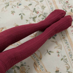 Luxurious Over-the-Knee Cotton Socks for Cozy Fall and Spring