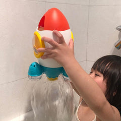 Rotating Rocket Water Spray Bath Toy for Kids