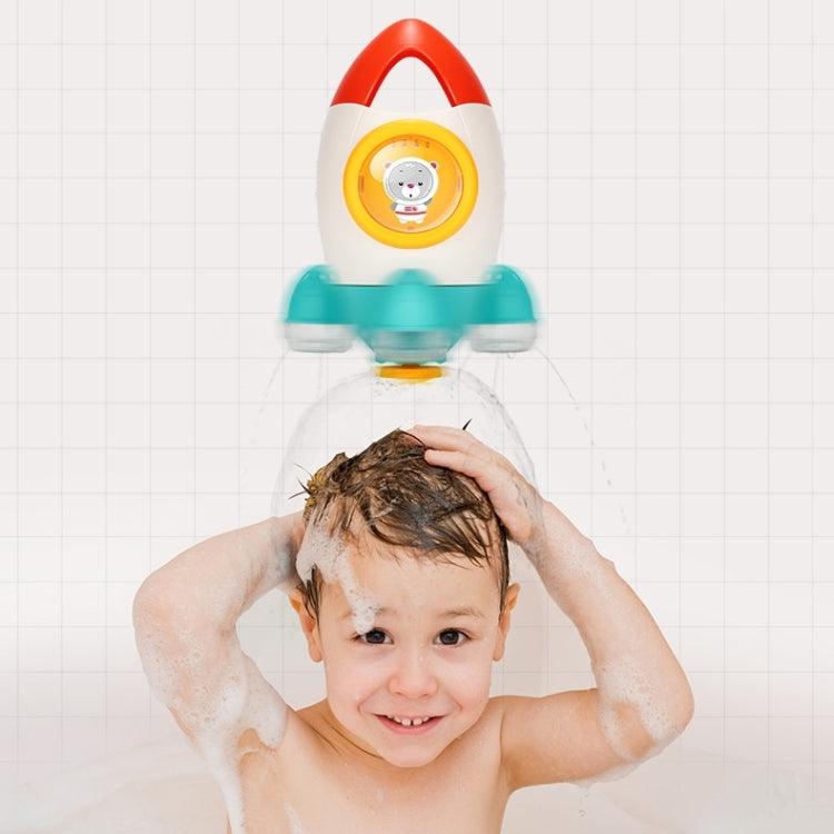 Rotating Rocket Water Spray Bath Toy for Kids