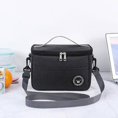 Insulated Waterproof Lunch Bag with Strap - Durable Cooler for Office and Travel