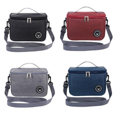 Insulated Waterproof Lunch Bag with Strap - Durable Cooler for Office and Travel