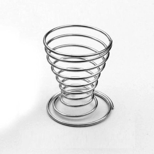 Pineapple Rooting Holder For Air Plants Silver Home Decor - stainless steel spiral stand for small air plants on desk or windowsill