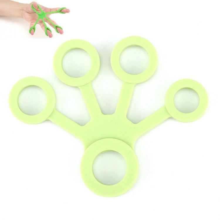 Finger Flexibility Trainer - Silicone Fan-Shaped Device with Pull Ring