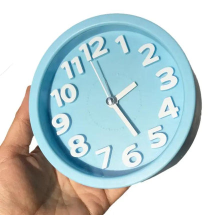 Round Alarm Clock Silent For Kids Bedroom Everyday Use