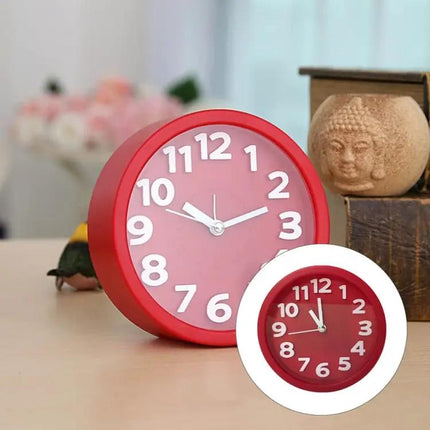 Round Alarm Clock Silent For Kids Bedroom Everyday Use
