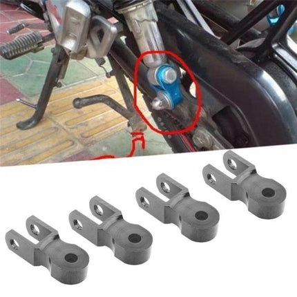 Shock Absorber Extender For Motorcycle, 5 cm Height Increase - blue rear extender installed raising rear ride height by 5 cm