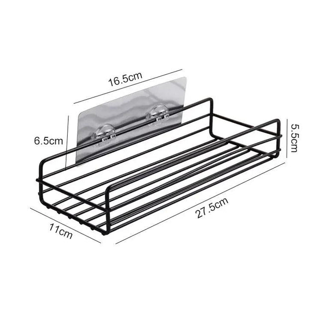 Wrought Iron Wall Shelf For Bathroom Storage | Syndmart