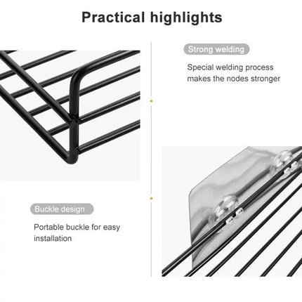 Wrought Iron Wall Shelf For Bathroom Storage | Syndmart
