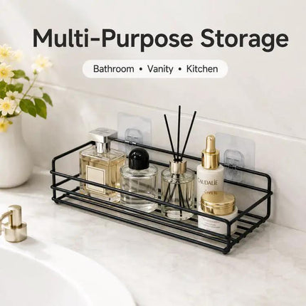 Wrought Iron Wall Shelf For Bathroom Storage | Syndmart