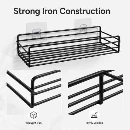 Wrought Iron Wall Shelf For Bathroom Storage | Syndmart