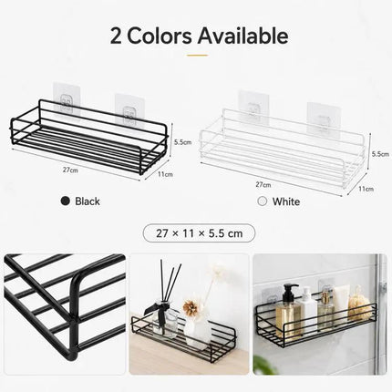 Wrought Iron Wall Shelf For Bathroom Storage | Syndmart