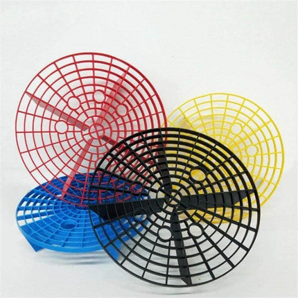 Car Washing Sand and Stone Isolation Net, 23.5cm Diameter plastic grid screens in assorted colors for separating sand and gravel during car washes