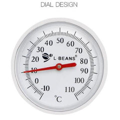 L-BEANS Handcrafted Stainless Steel Coffee Thermometer with Temperature Probe