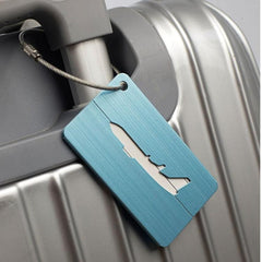 Sleek Aluminum Alloy Travel Tag with Waterproof Card and Sturdy Steel Ring