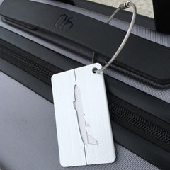 Sleek Aluminum Alloy Travel Tag with Waterproof Card and Sturdy Steel Ring