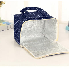 Large Portable Insulated Lunch Bag - Stylish Oxford Cloth Picnic Tote with Thermal Protection