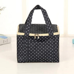 Large Portable Insulated Lunch Bag - Stylish Oxford Cloth Picnic Tote with Thermal Protection