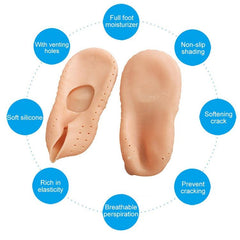 Silicone Beach Socks with Heel Guard and Moisturizing Benefits