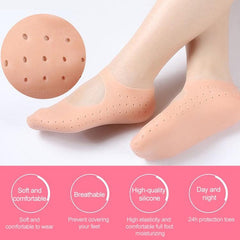 Silicone Beach Socks with Heel Guard and Moisturizing Benefits