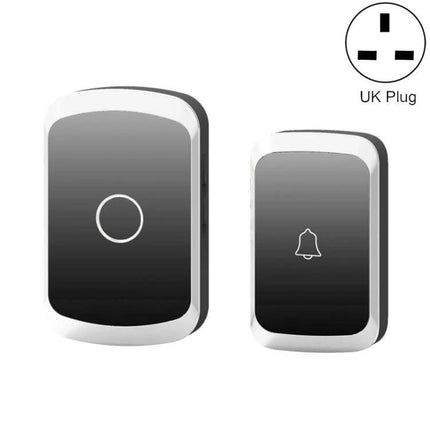 CACAZI Waterproof Wireless Doorbell with Remote Control - compact waterproof ABS transmitter and plug-in receiver for up to 300m range