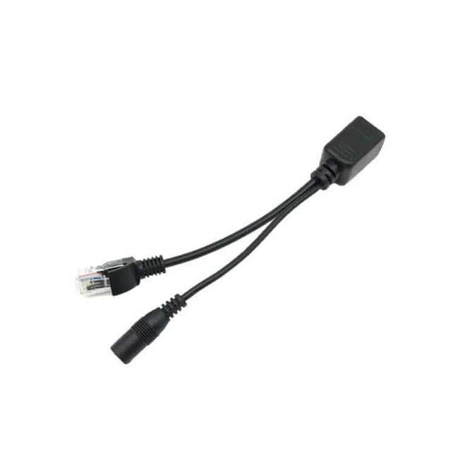 15-Piece POE Splitter Kit for Network Camera Power Supply - single RJ45 to DC power splitter cable for easy camera installation