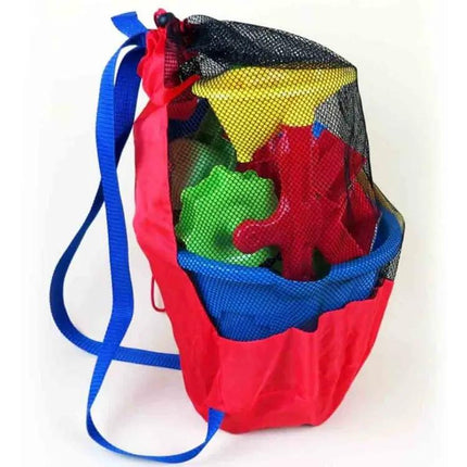 Children Beach Toy Mesh Storage Backpack Large Nylon | Syndmart