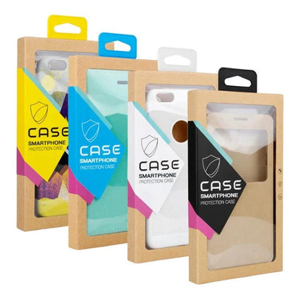 Kraft Paper Packaging Boxes for Phone Cases, Set of 50 Sizes Small and Large - kraft boxes for shipping and protecting phone cases
