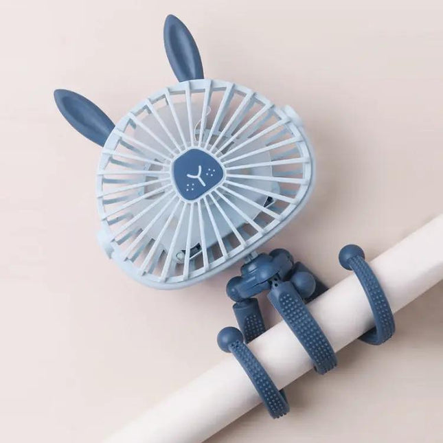 Mini Octopus Night Light Fan Portable USB Rechargeable