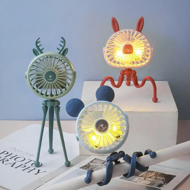 Mini Octopus Night Light Fan Portable USB Rechargeable | Syndmart