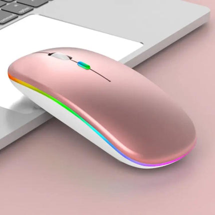 Silent RGB Backlit Bluetooth Wireless Mouse for Daily Use