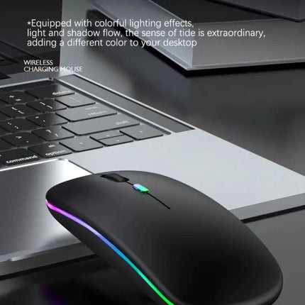 Silent RGB Backlit Bluetooth Wireless Mouse for Daily Use