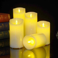 Rechargeable LED Candle Light Set - 3 PCS for Weddings, Birthdays, and Home Decor