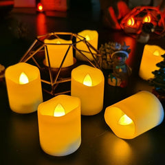 3 piezas de velas electrónicas LED para cumpleaños, bodas, decoración del hogar, portavelas, recargable, tamaño: