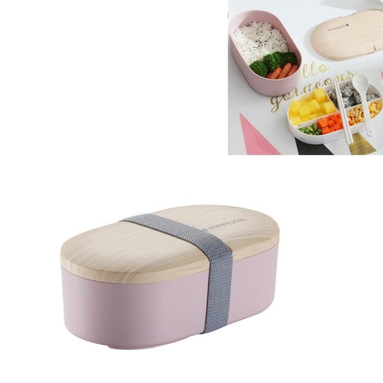 Modern Oval Wooden Sushi Lunch Box with Leak-proof Seal and Cutlery