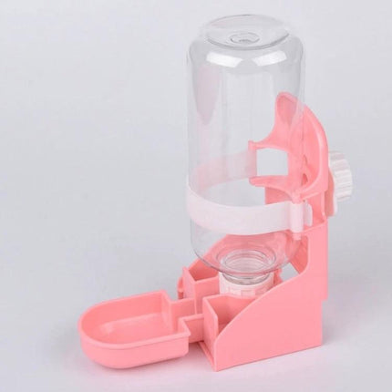Automatic Water Dispenser for Cats and Dogs at Home - pink hanging pet water feeder for cats and small dogs, automatic hydration