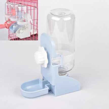 Automatic Water Dispenser for Cats and Dogs at Home - compact hanging bottle feeder for pets, hands-free fresh water supply