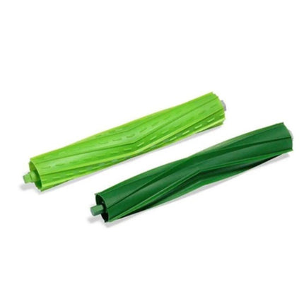 iRobot Roomba i7 E5 E6 Replacement Brush and Filter Set - pair of green soft roller brushes for maintaining performance in 51-100 sqm homes