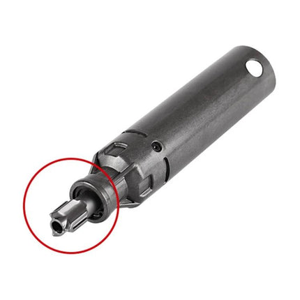 Replacement Direct Drive Suction Head Parts for Dyson Vacuums - close-up metal drive shaft replacement part for Dyson V6 V7 V8 V10