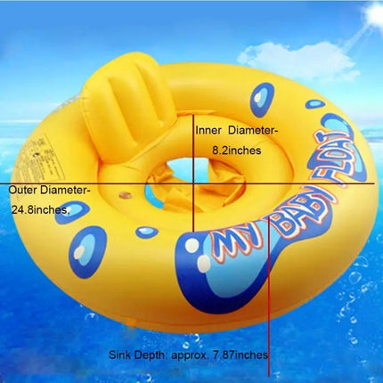Infant Inflatable Swimming Ring 36cm Inner Diameter PVC